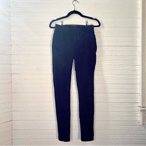 Free People | Faded Black Wash High Waisted Skinny Jeans